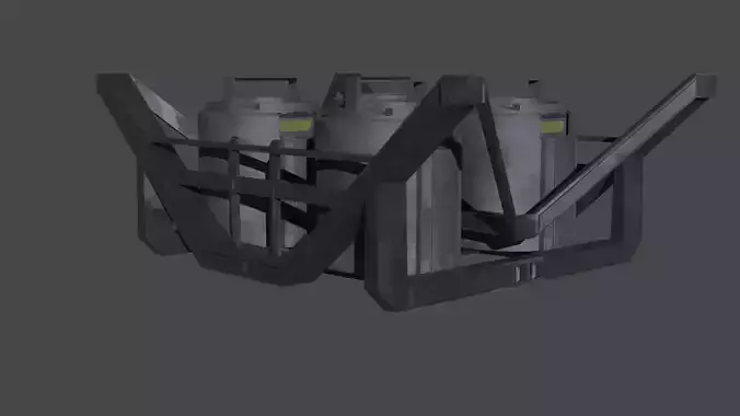 Sci-Fi Batteries Free 3D model