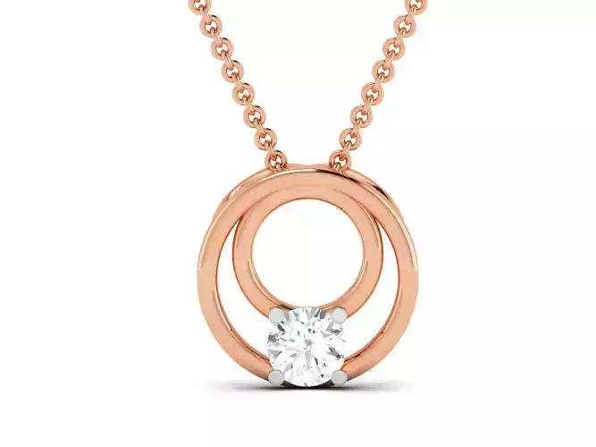 Solitaire Light wt Diamond Charms Pendant 3dm render Detail 3D print model
