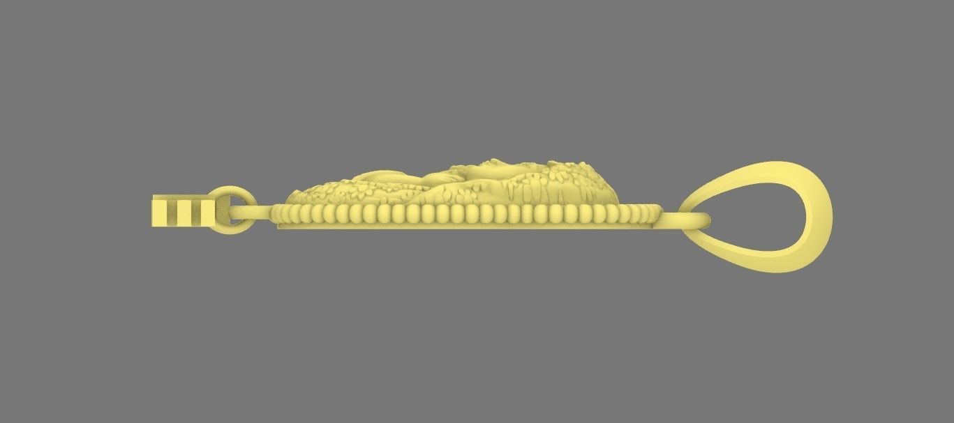 Mother Mary Love Necklace Design  3D print model_1