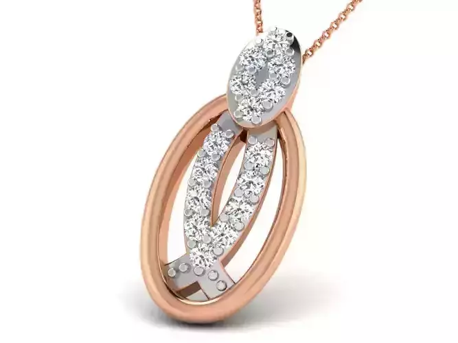 Light wt Diamond Charms Pendant 3dm render Detail