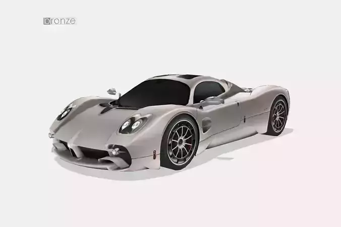 Pagani Utopia 2023 Low-poly 3D model