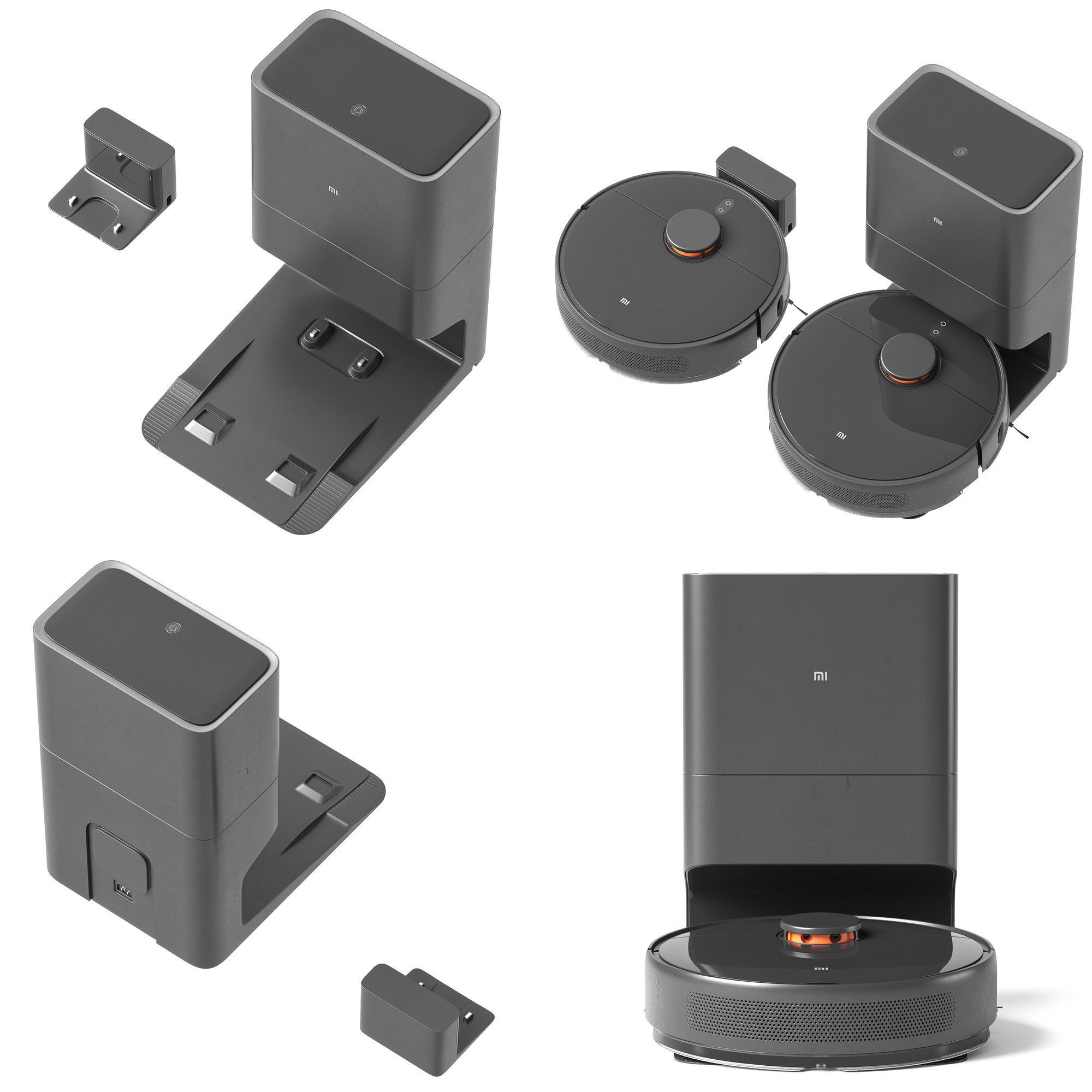 Mi Robot Vacuum-Mop 2 Ultra Auto-empty Station 3D model_5