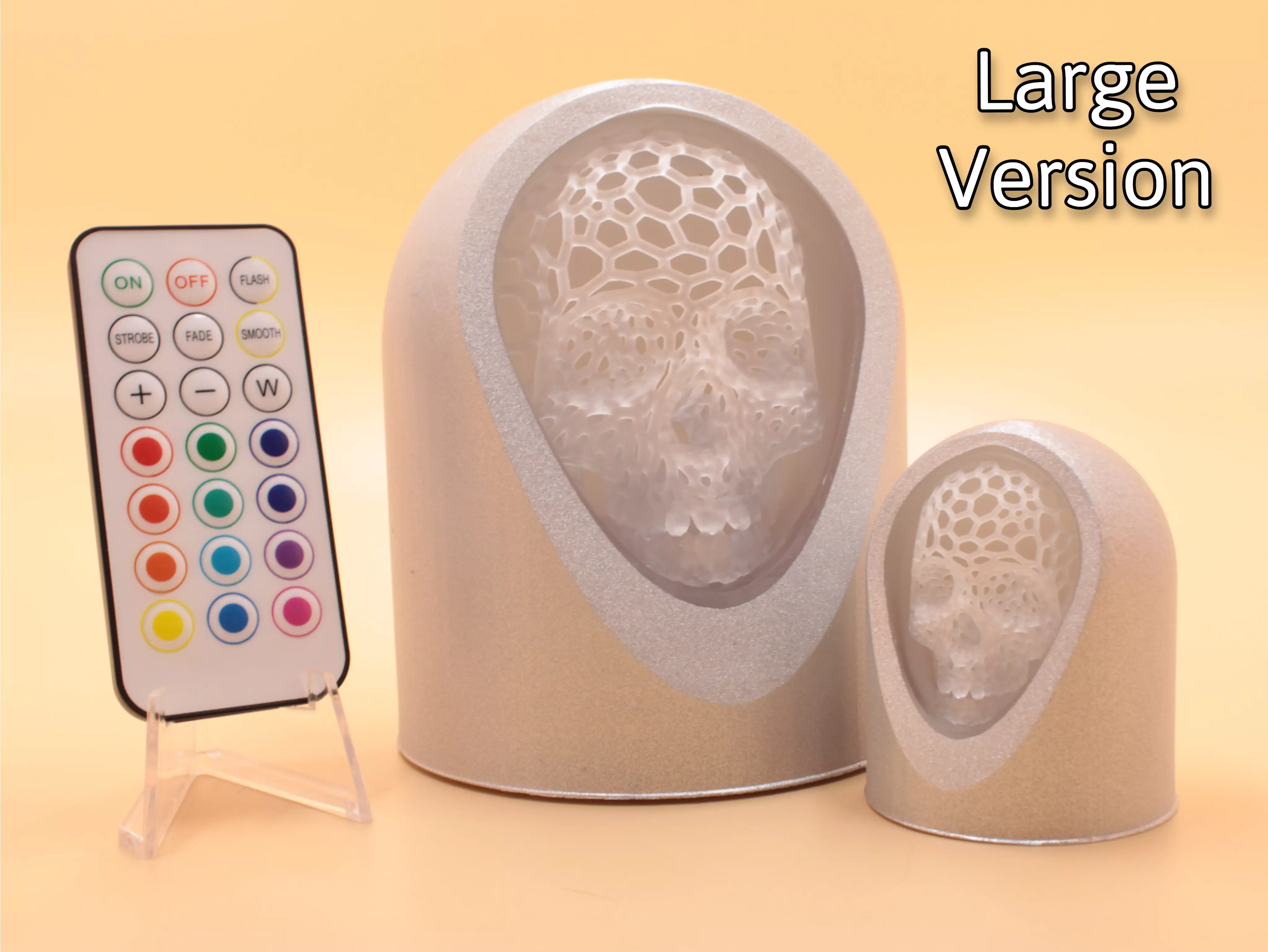 Hollow Skull - LED Light Up Diorama 3D print model_0