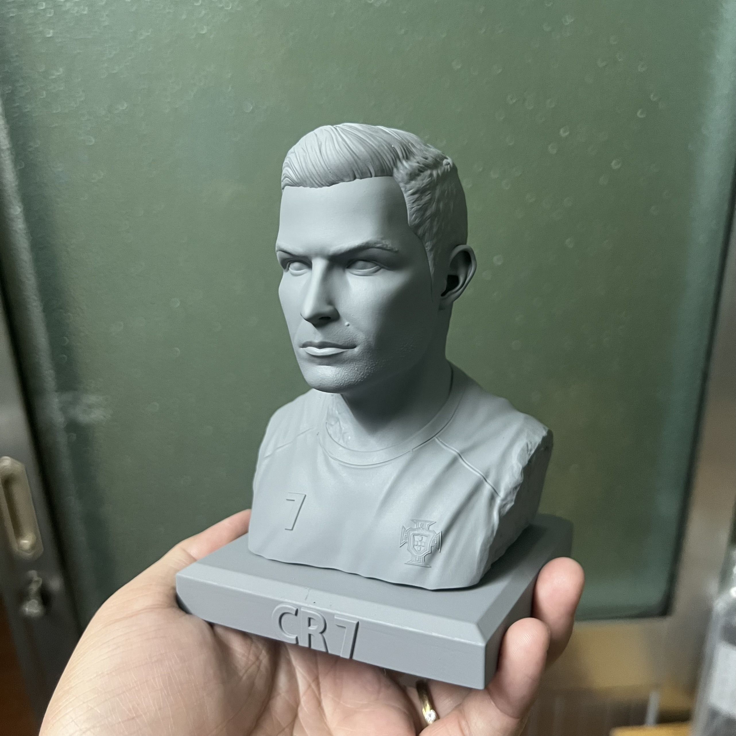 Ronaldo bust of man 3D print model_1