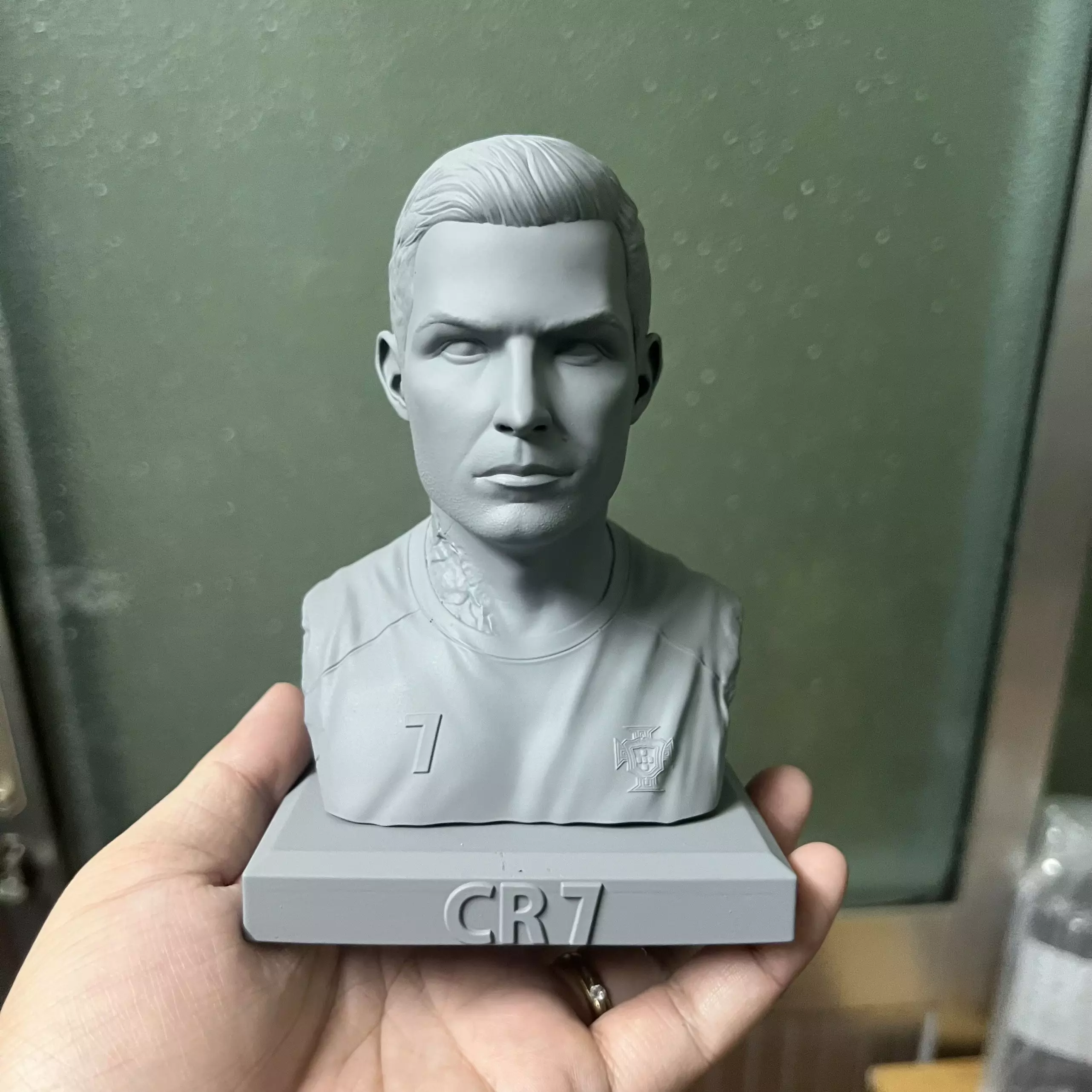 Ronaldo bust of man 3D print model_0