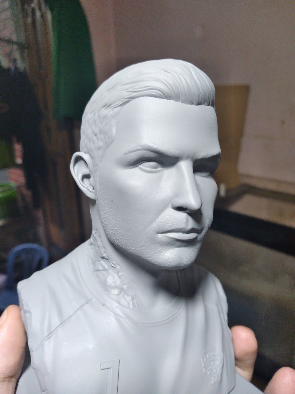 Ronaldo bust of man 3D print model_2