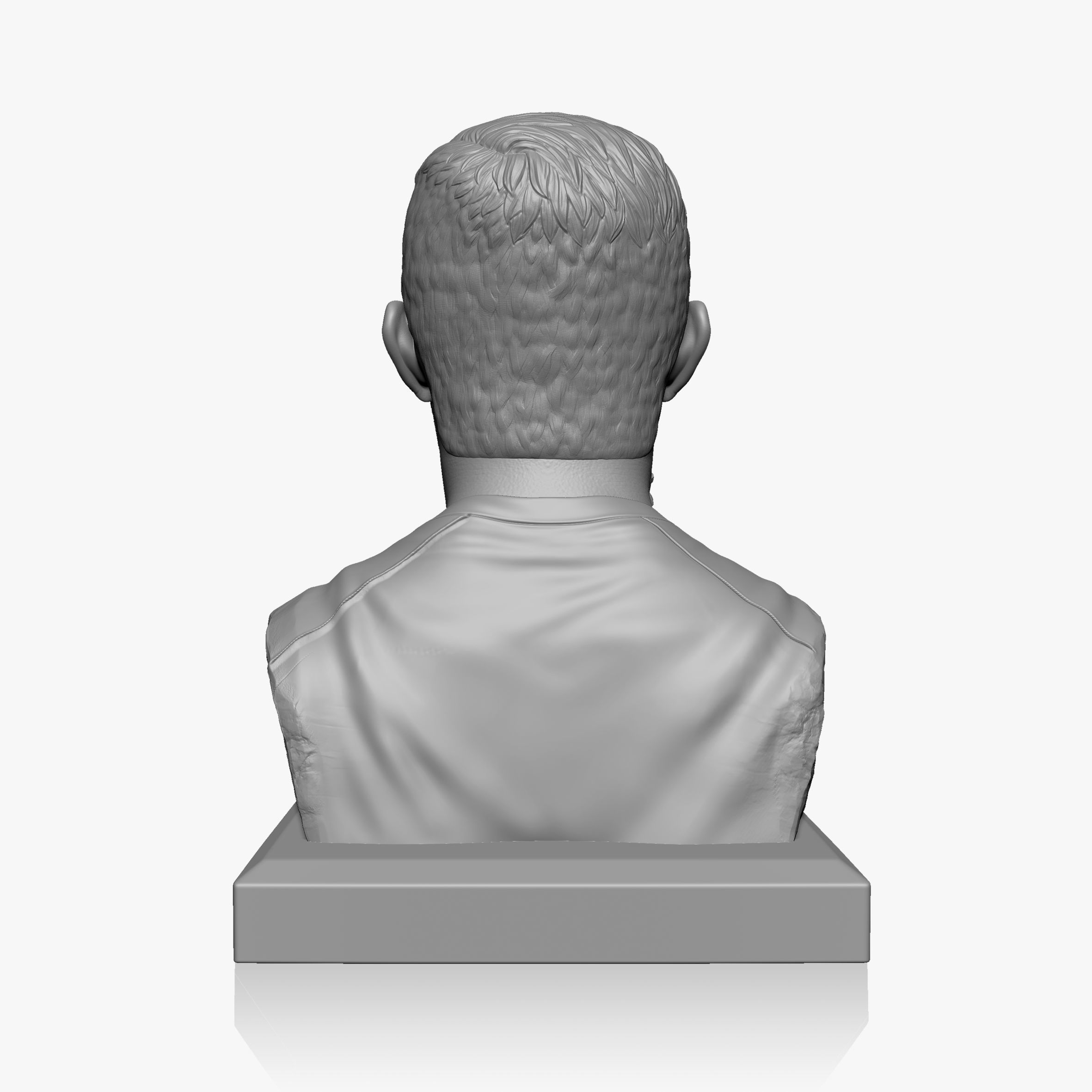 Ronaldo bust of man 3D print model_9