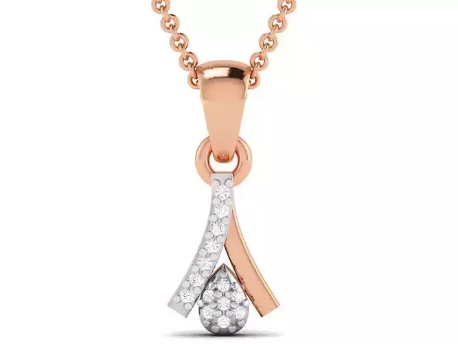Light wt Diamond Charms Pendant 3dm render Detail