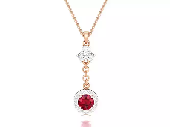 Light wt Diamond Charms Pendant 3dm render Detail 3D print model