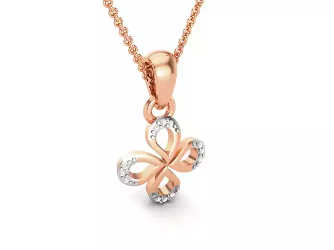 Light wt Diamond Charms Pendant 3dm render Detail