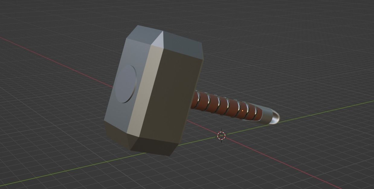 Thor hammer 3D model_5