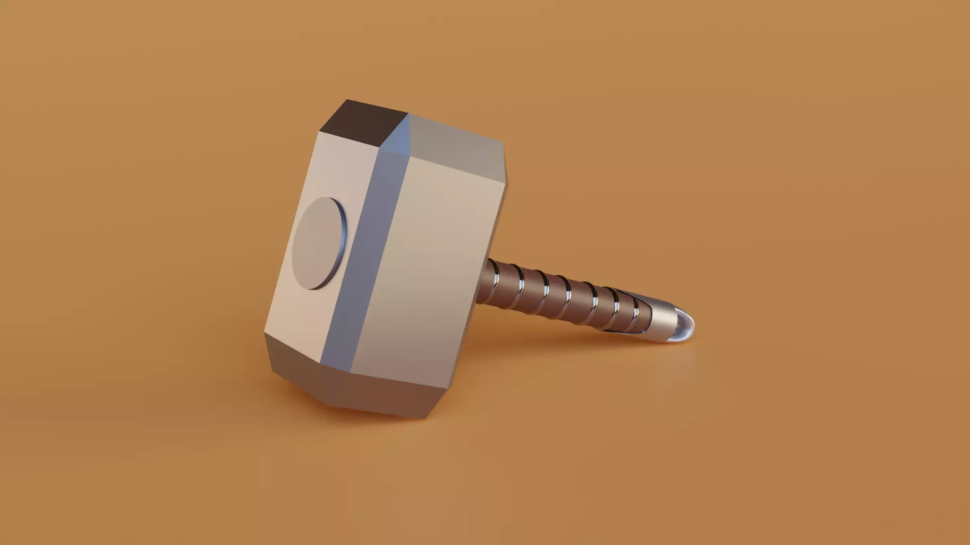 Thor hammer 3D model_0