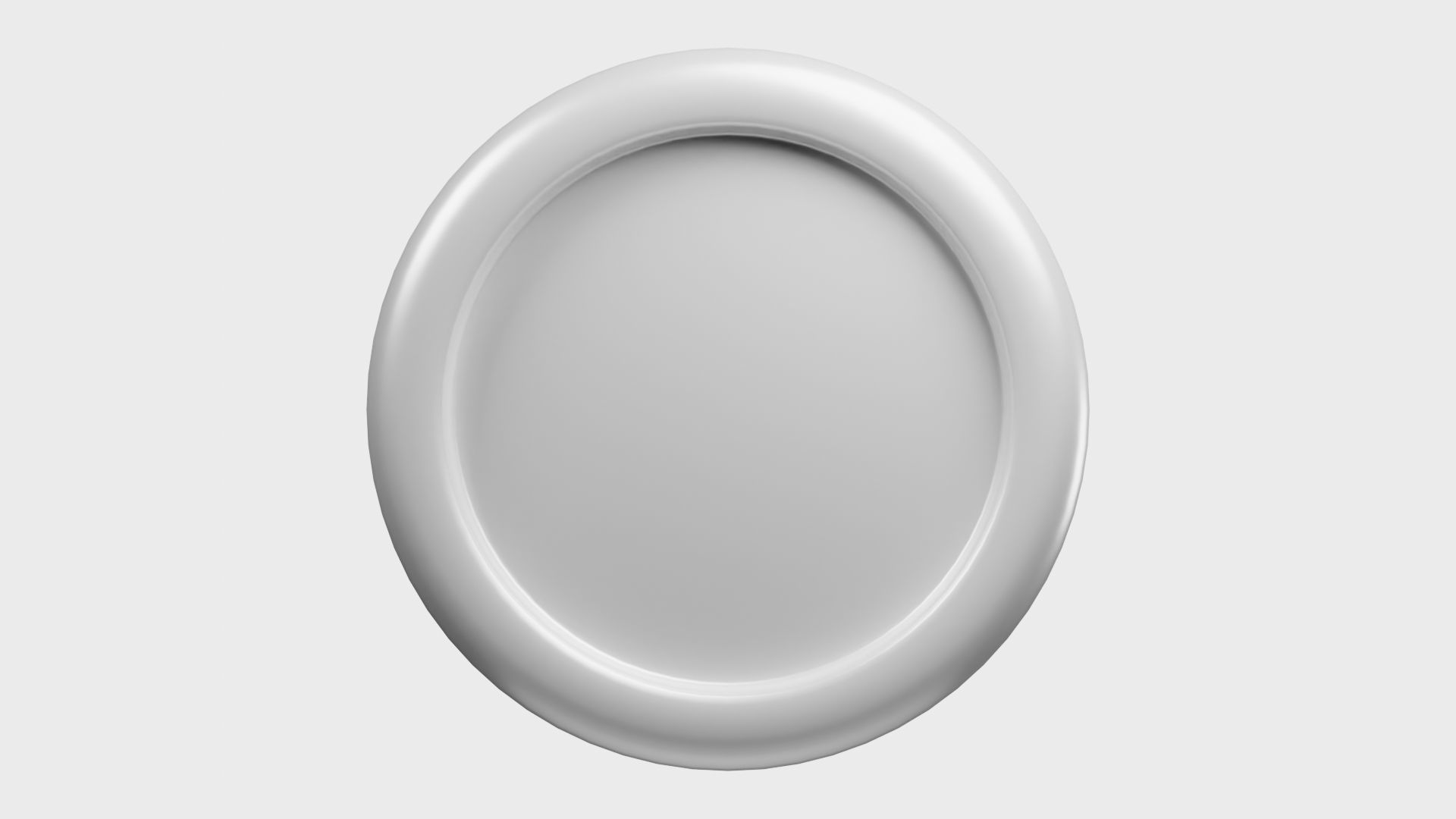 Monero or XMR White Crypto Coin with cartoon style 3D model_3