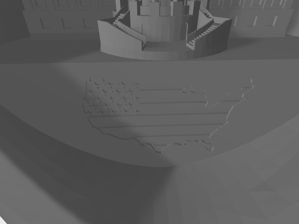 Love For America - LED Light Up Diorama 3D print model_5