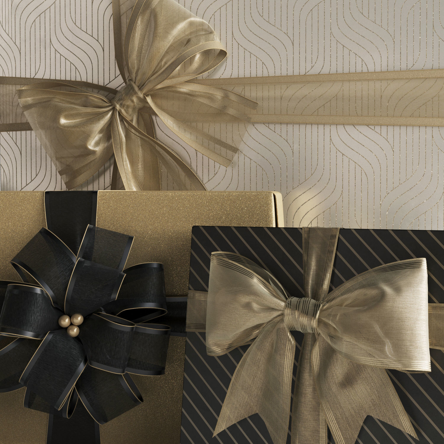 Gift Boxes 1  3D model_7