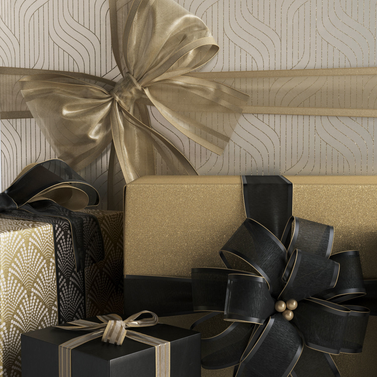 Gift Boxes 1  3D model_6