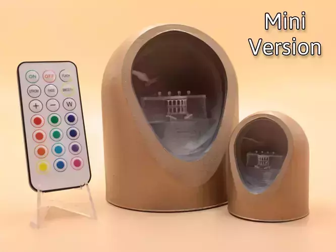 Love For America Mini - LED Light Up Diorama 3D print model