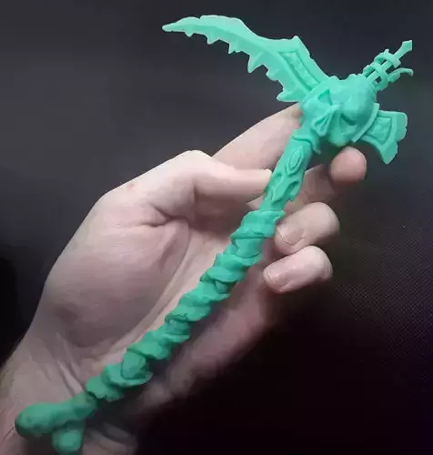 Undead scythe 3d print 3D print model