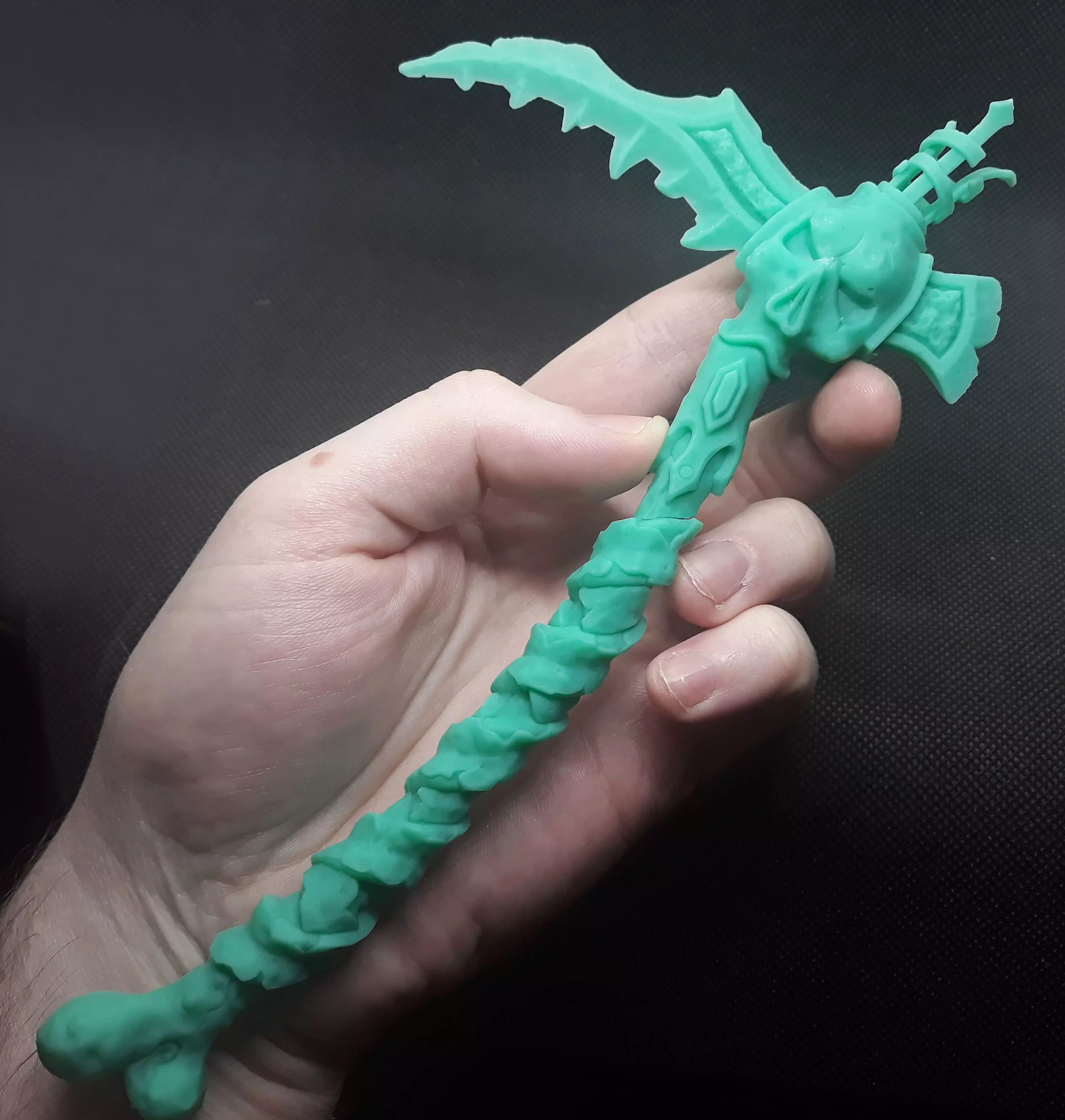 Undead scythe 3d print 3D print model_0