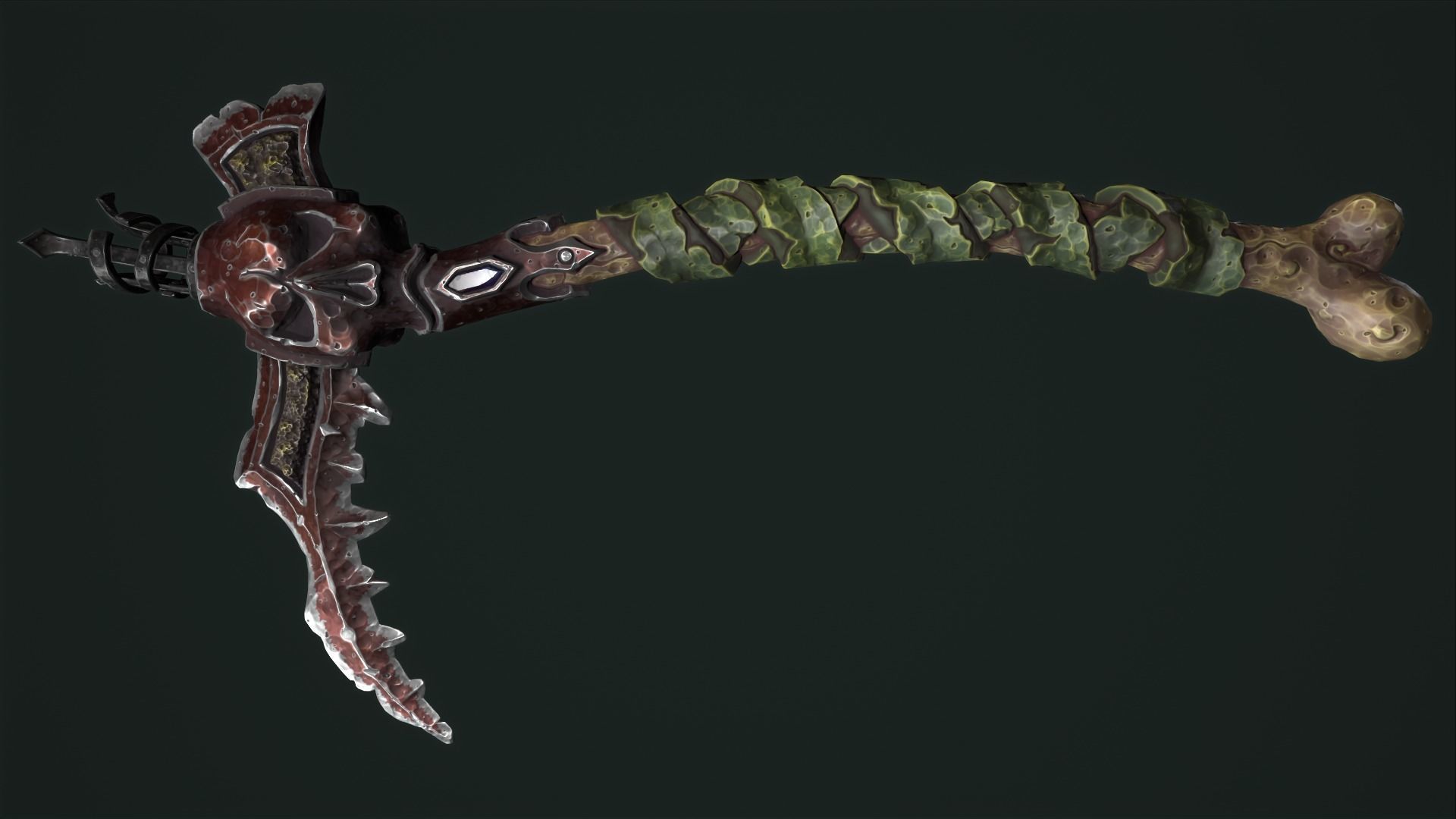 Undead scythe 3d print 3D print model_13