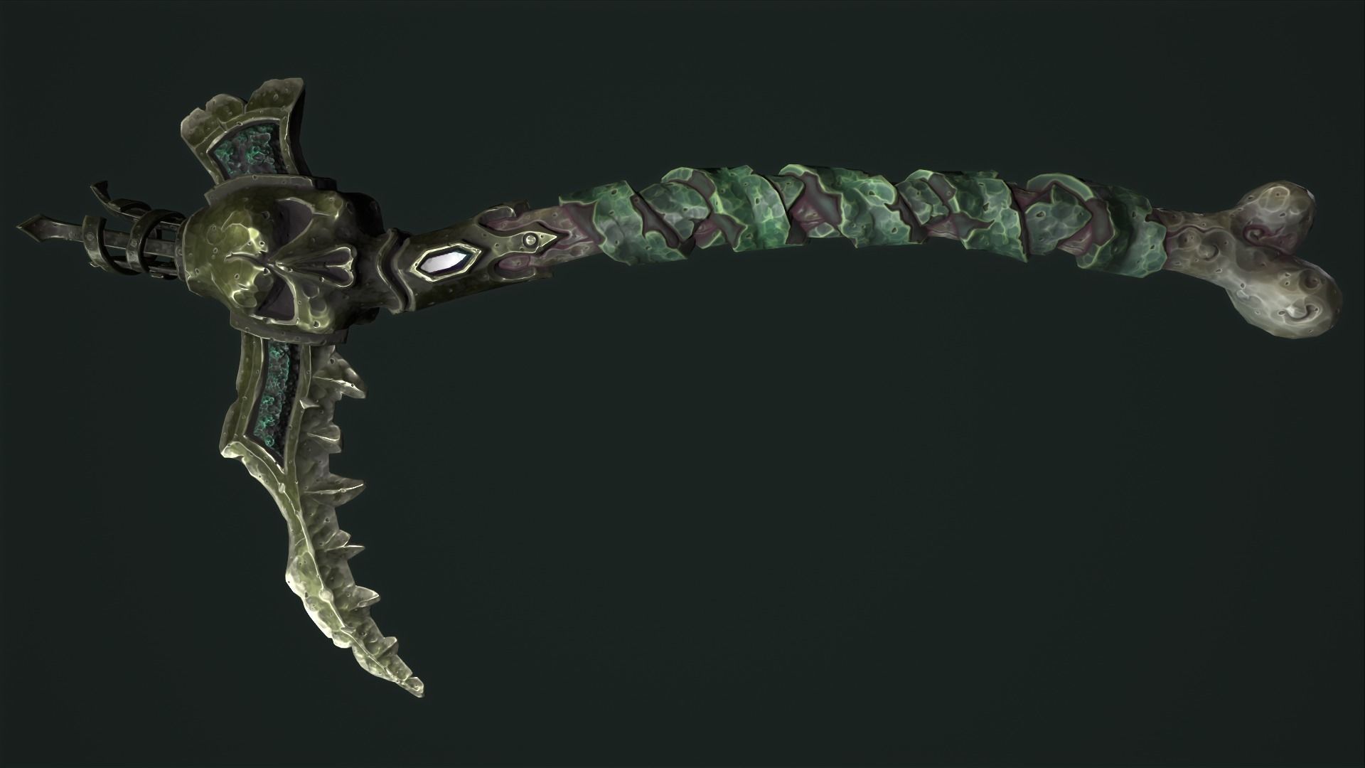 Undead scythe 3d print 3D print model_11