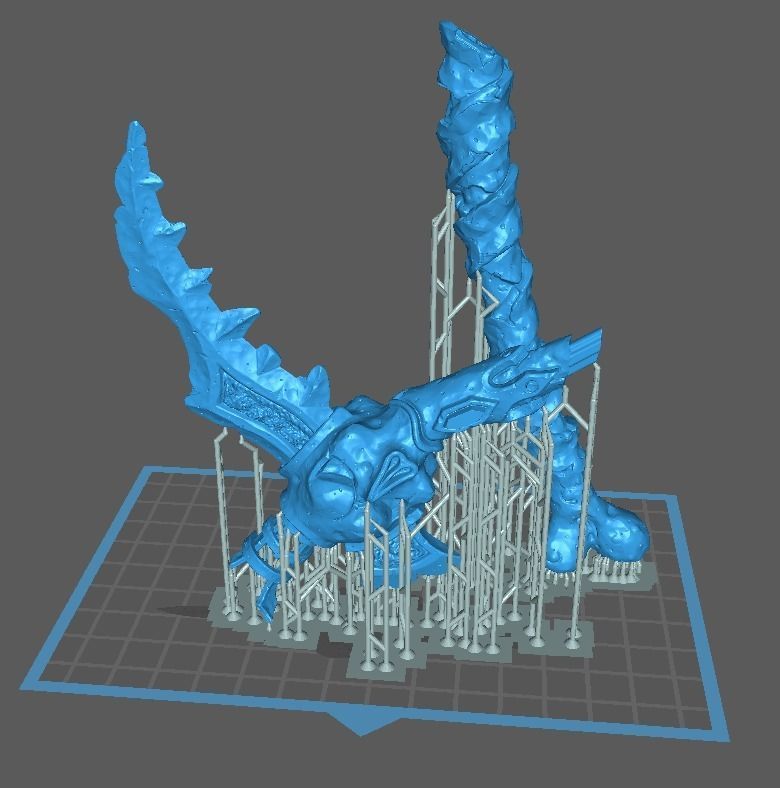 Undead scythe 3d print 3D print model_2