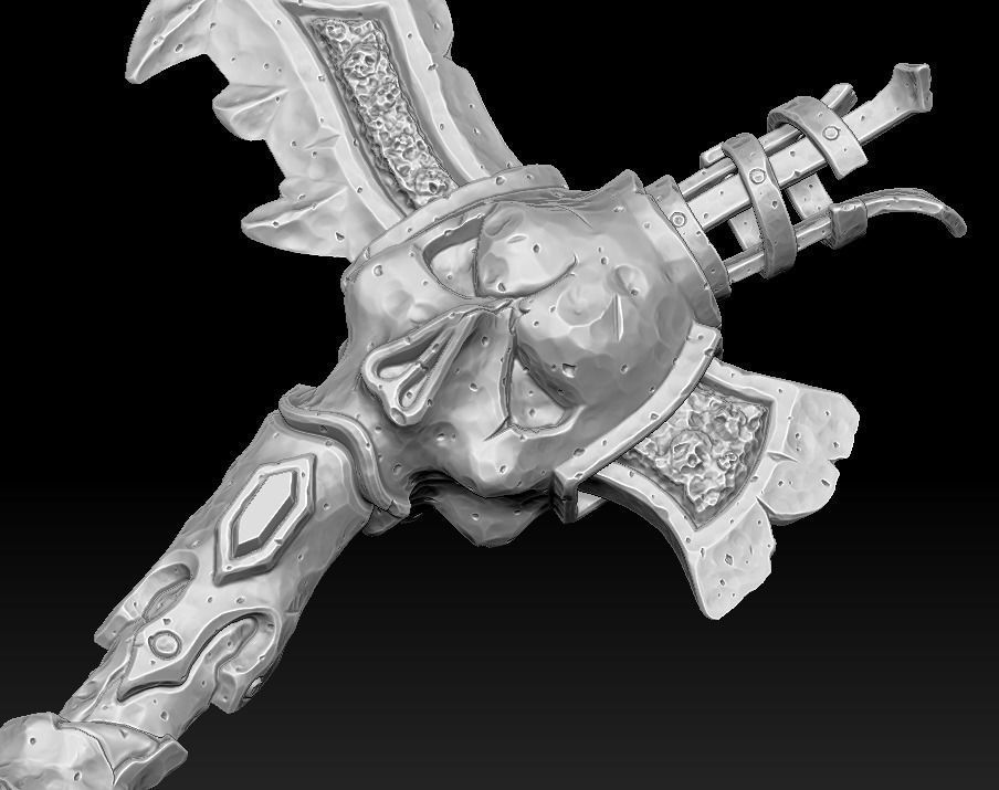 Undead scythe 3d print 3D print model_5