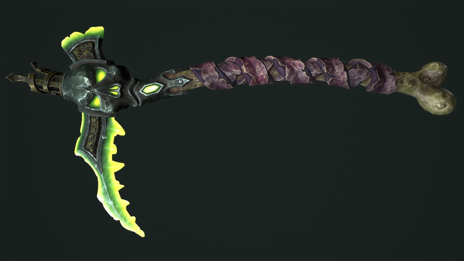 Undead scythe 3d print 3D print model_7