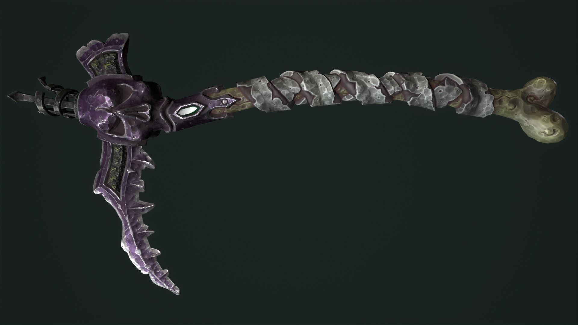 Undead scythe 3d print 3D print model_9