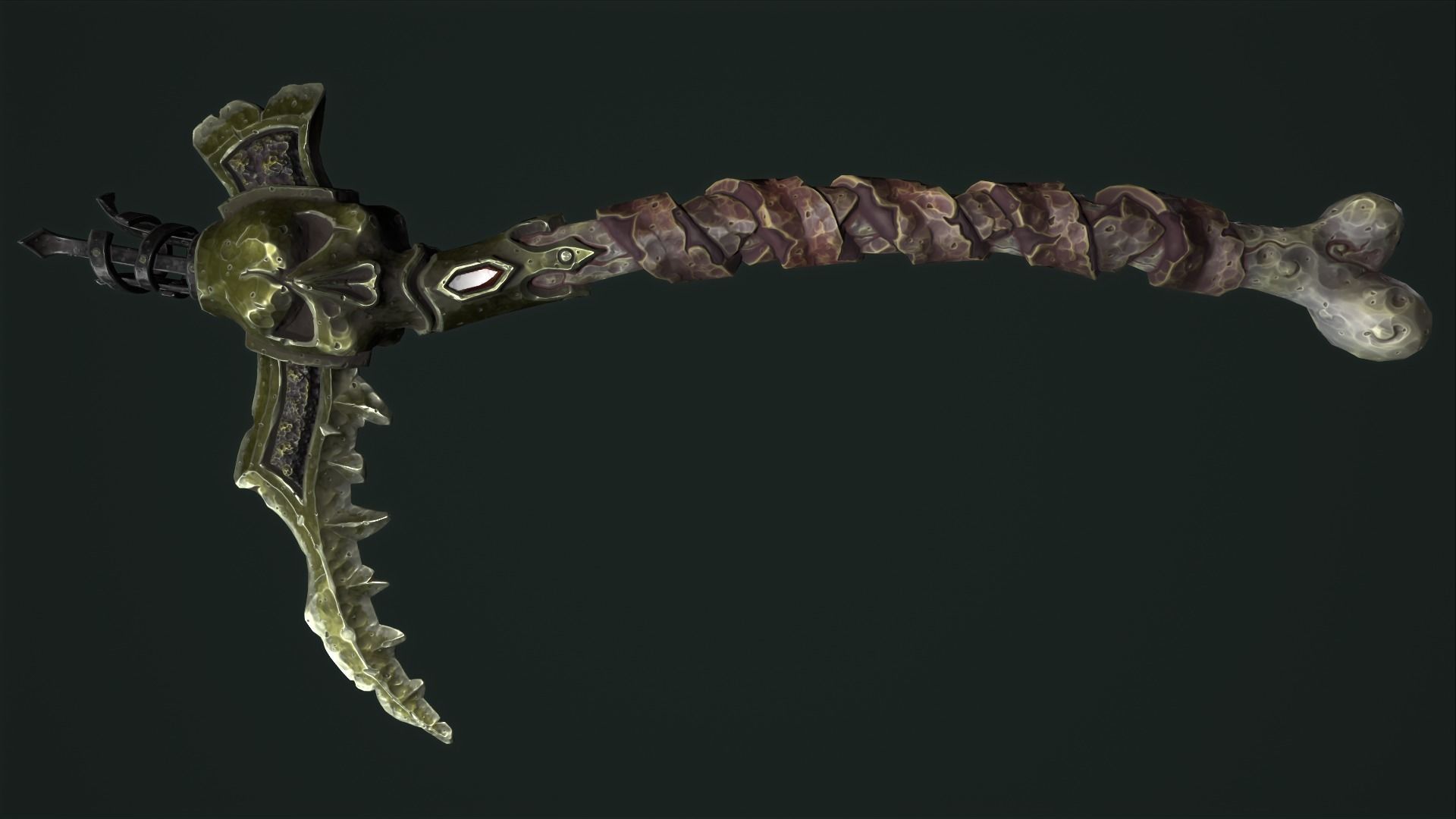 Undead scythe 3d print 3D print model_14