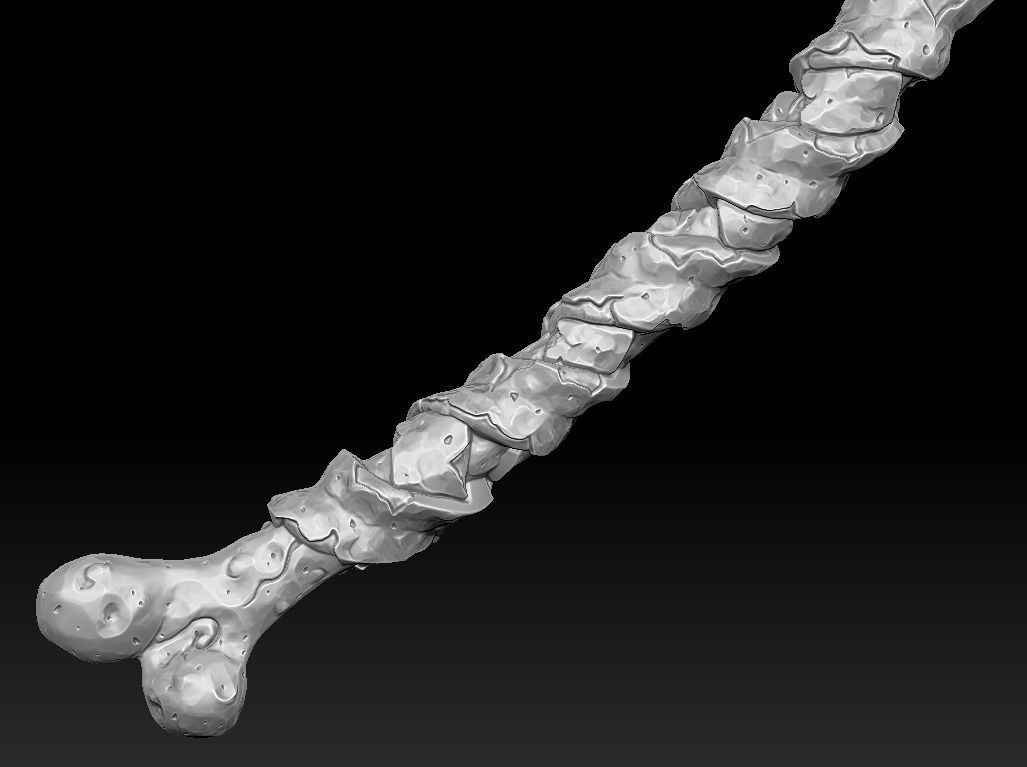 Undead scythe 3d print 3D print model_6