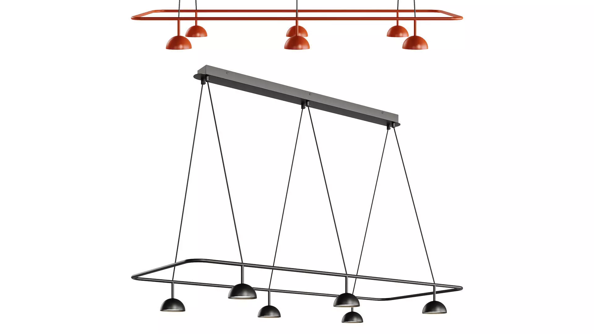 CUPOLINA Chandelier by Estiluz 3D model