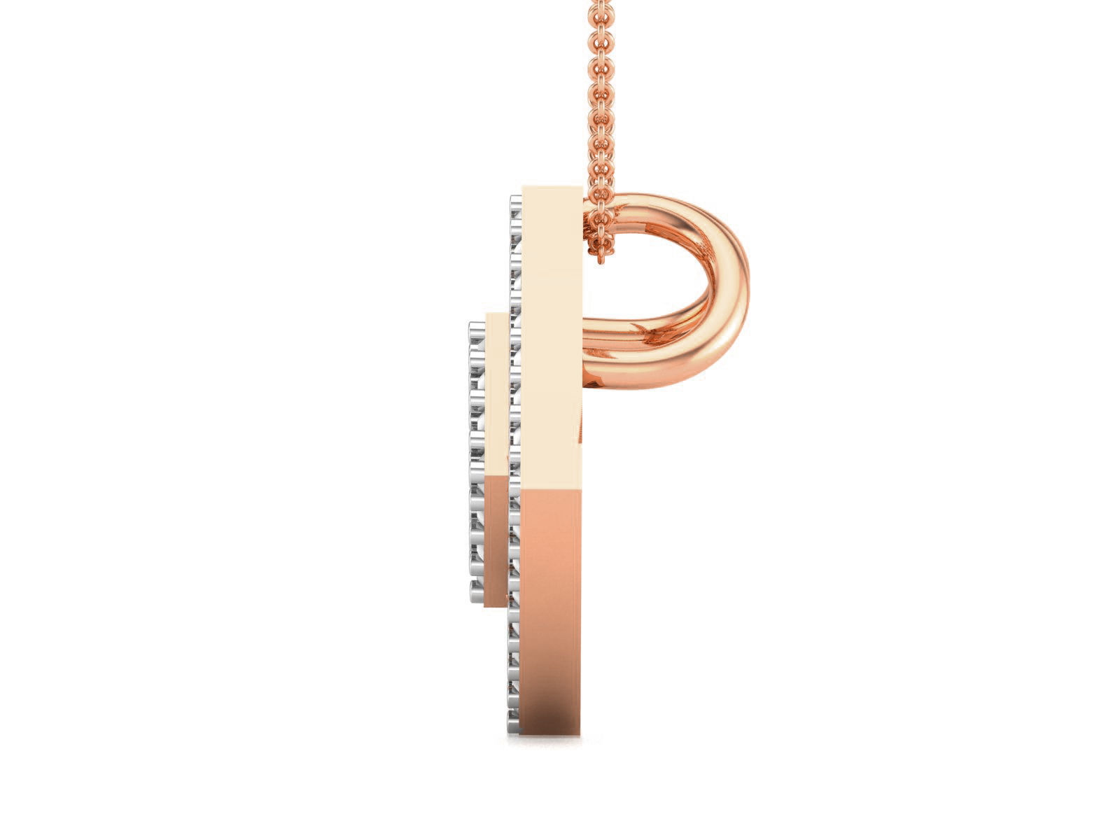 Square Light wt Diamond Charms Pendant 3dm render Detail 3D print model_4