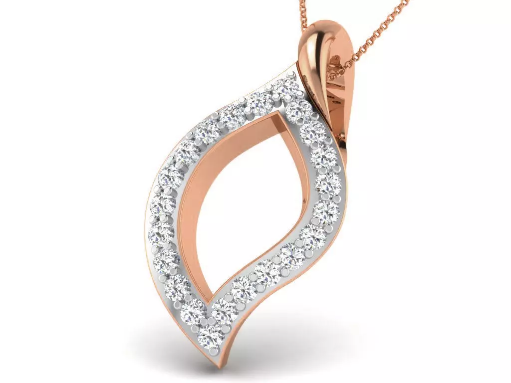 Light wt Diamond Charms Pendant 3dm render Detail 3D print model_0