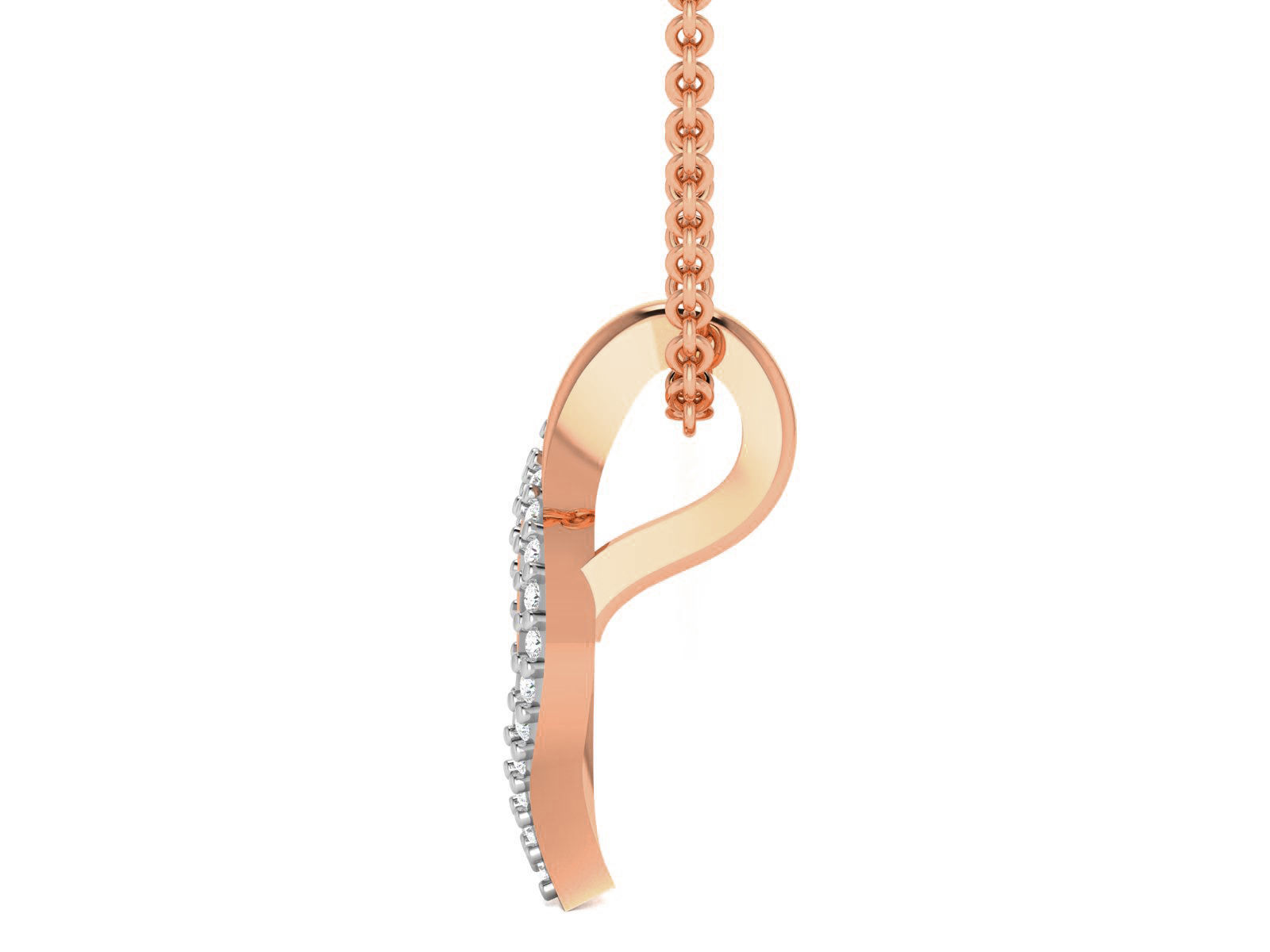 Light wt Diamond Charms Pendant 3dm render Detail 3D print model_2