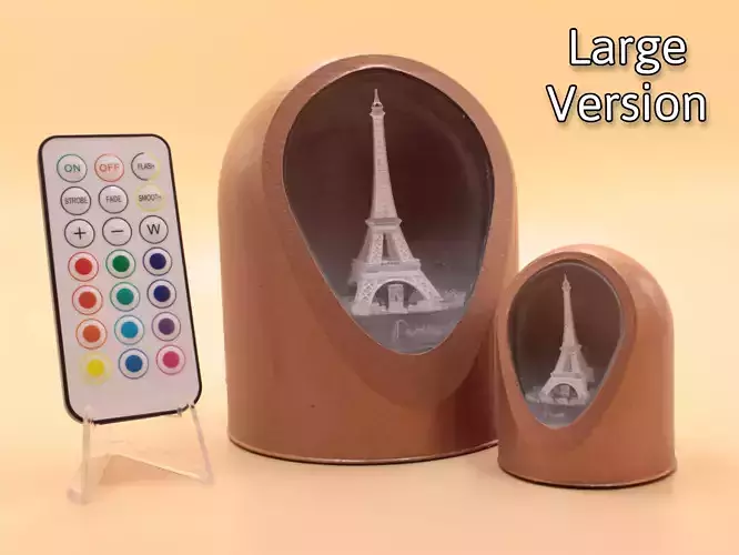 Love For Paris - LED Light Up Diorama 3D print model