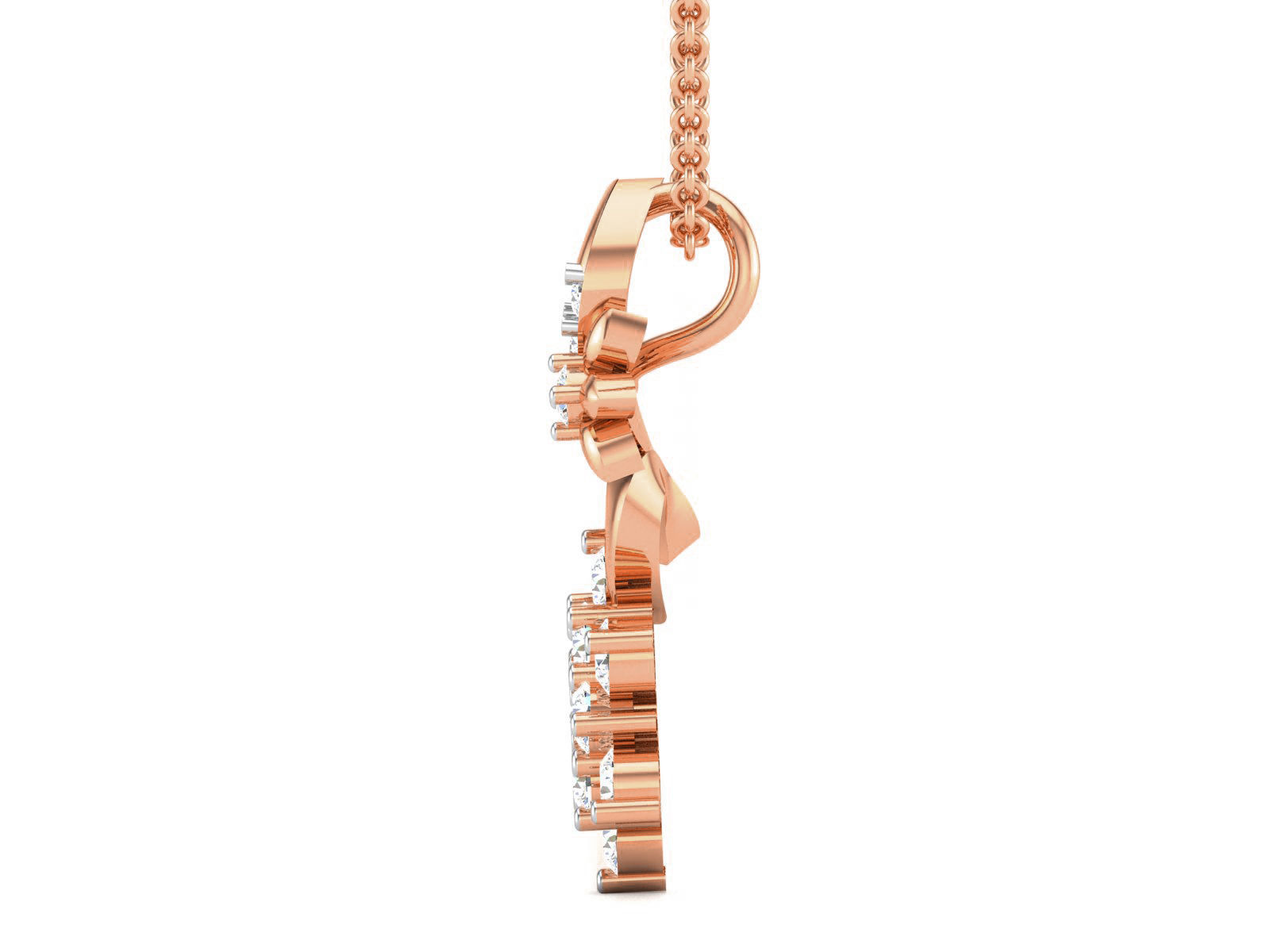 Light wt Diamond Charms Pendant 3dm render Detail 3D print model_3