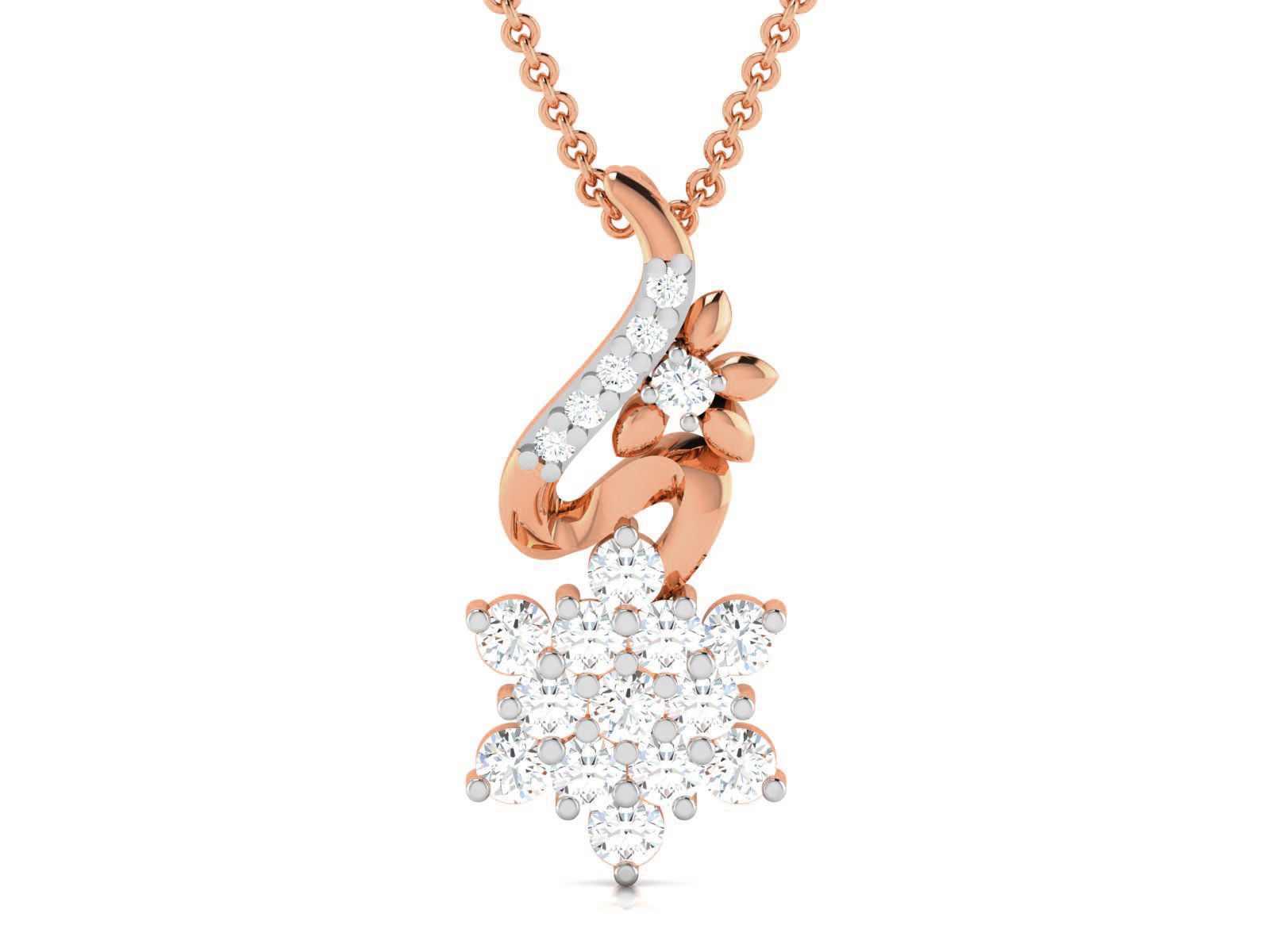 Light wt Diamond Charms Pendant 3dm render Detail 3D print model_2