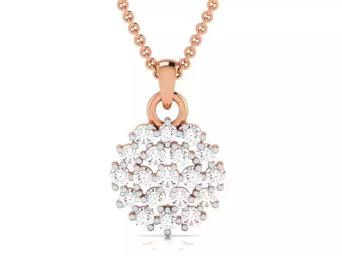Light wt Diamond Charms Pendant 3dm render Detail