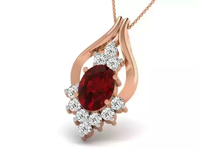 Light wt Diamond Charms Pendant 3dm render Detail 3D print model