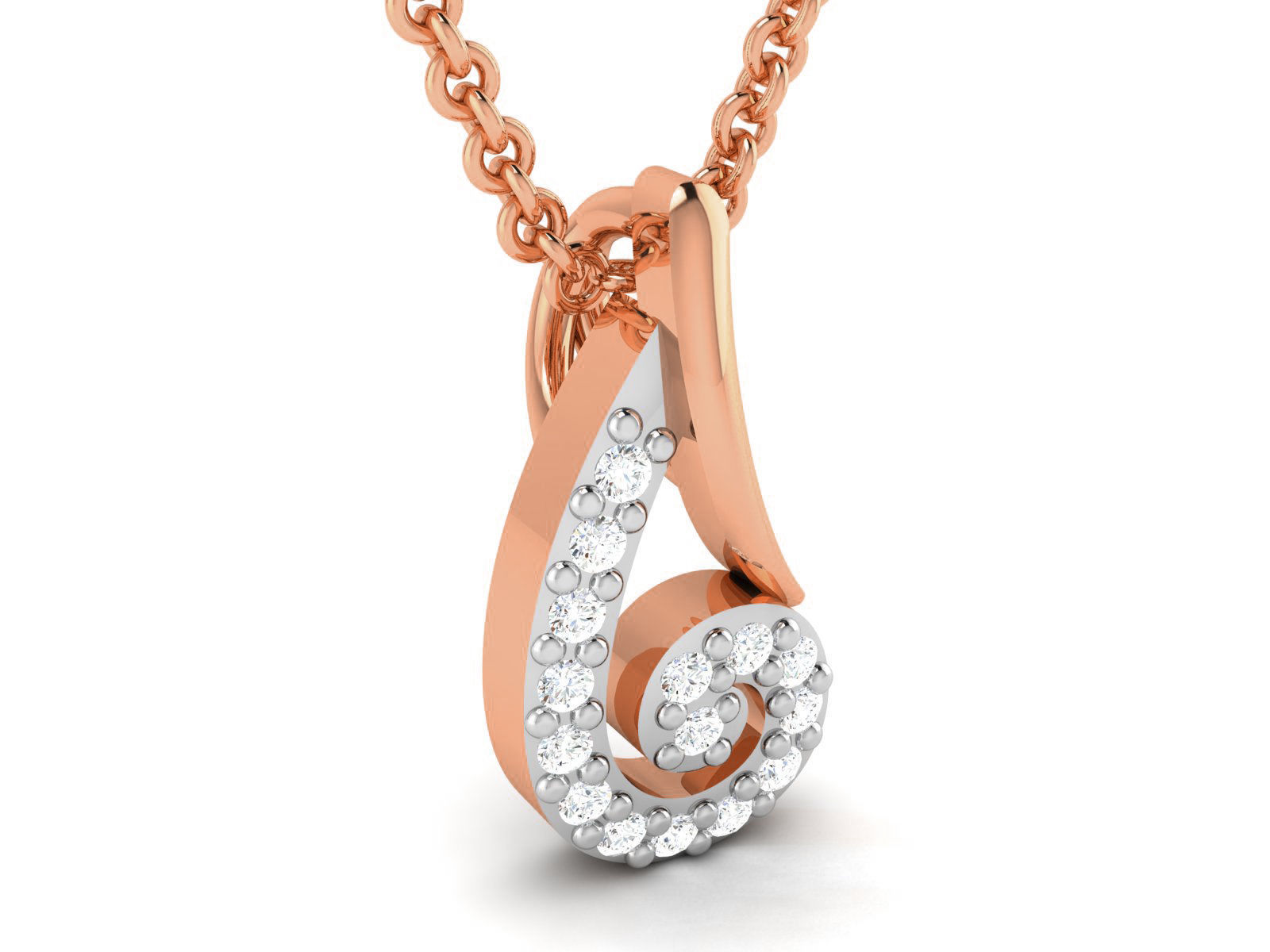 Light wt Diamond Charms Pendant 3dm render Detail 3D print model_1