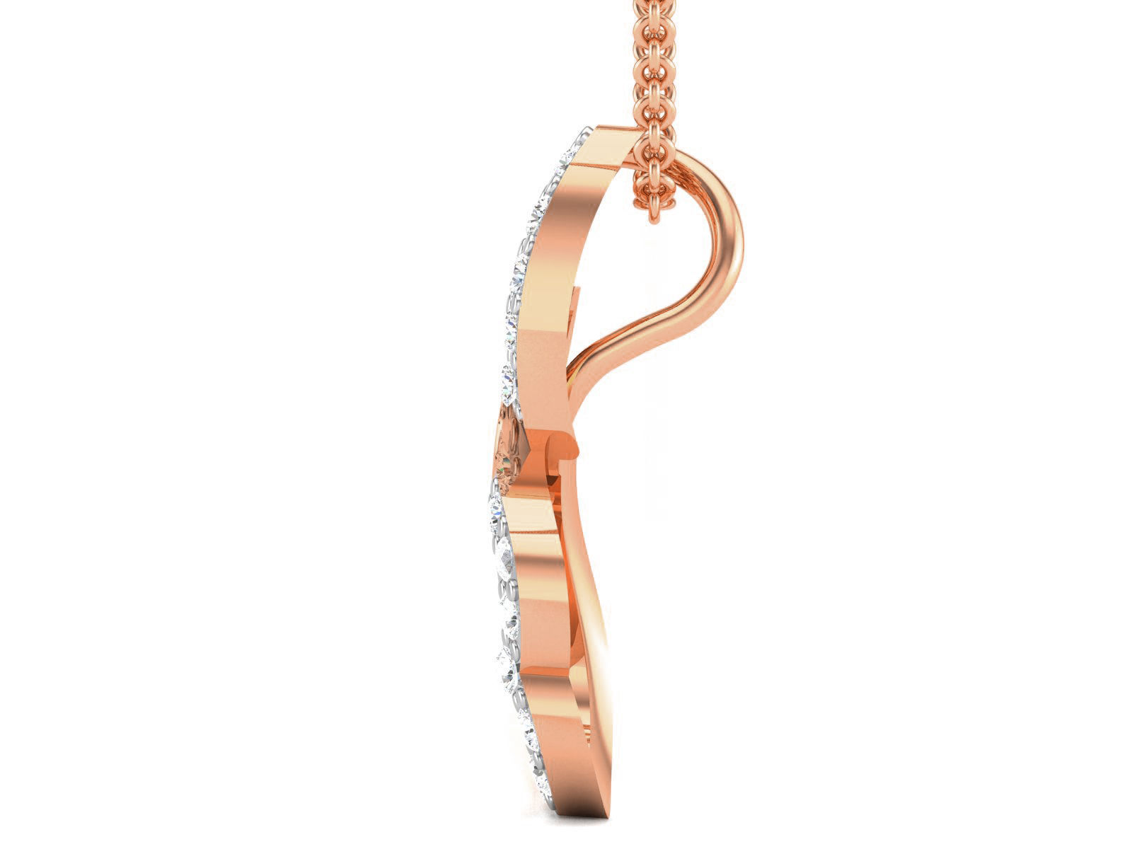 Light wt Diamond Charms Pendant 3dm render Detail 3D print model_3