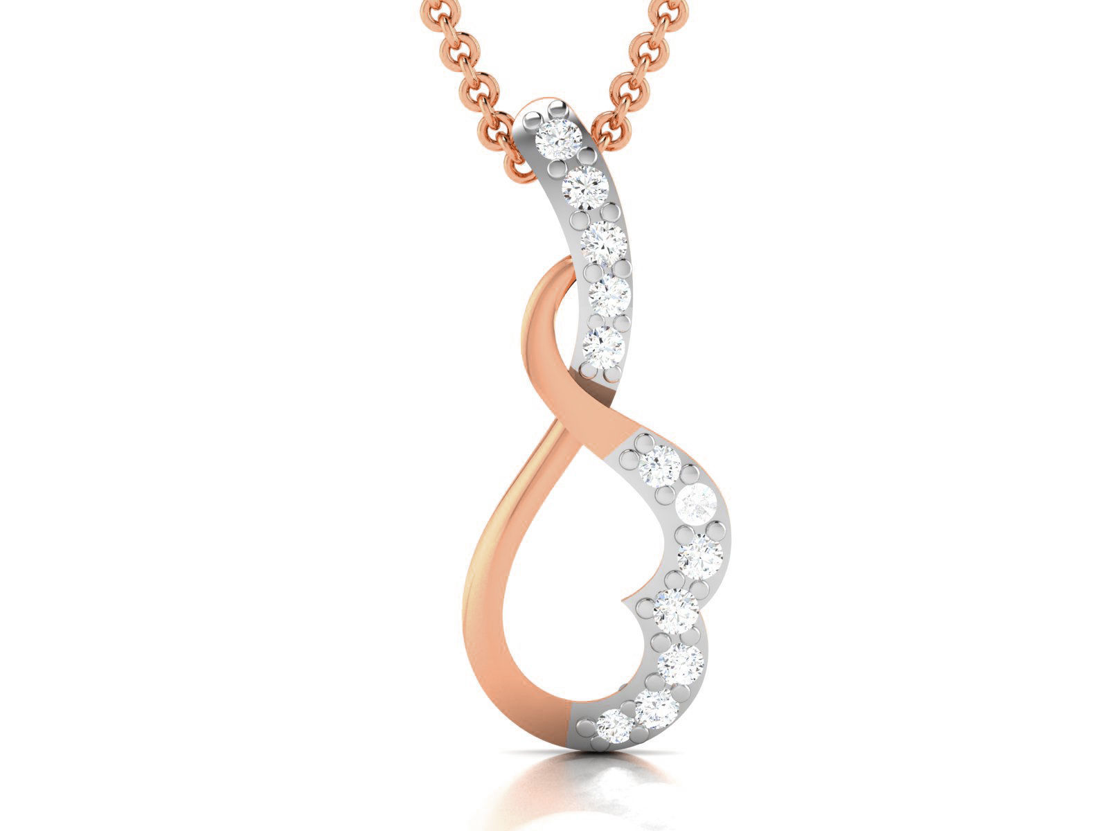 Light wt Diamond Charms Pendant 3dm render Detail 3D print model_2