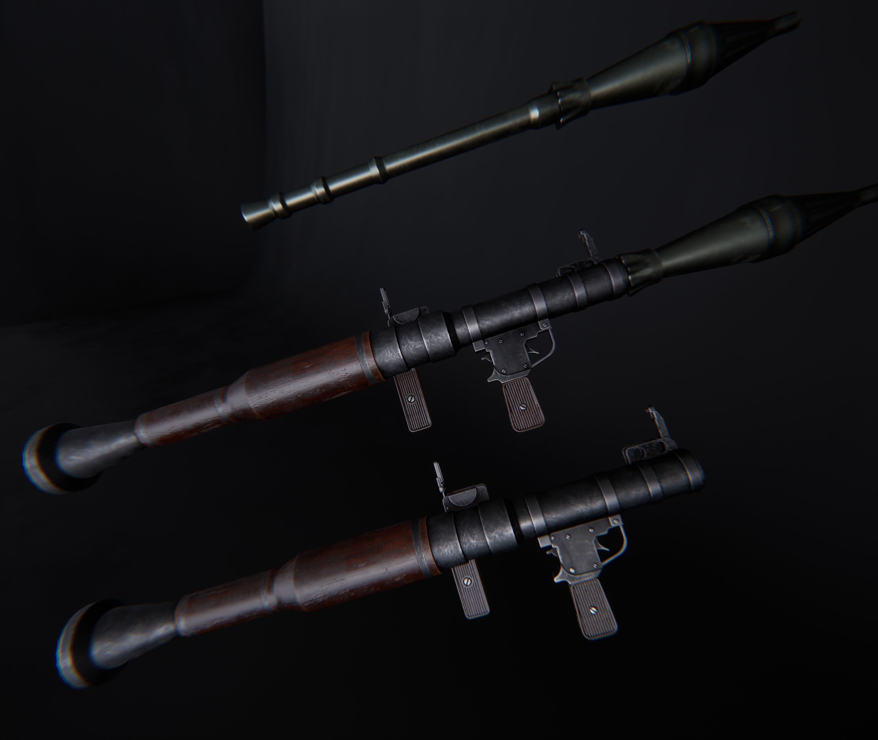 AAA RPG-7 Game Ready PBR Low-poly 3D model_16