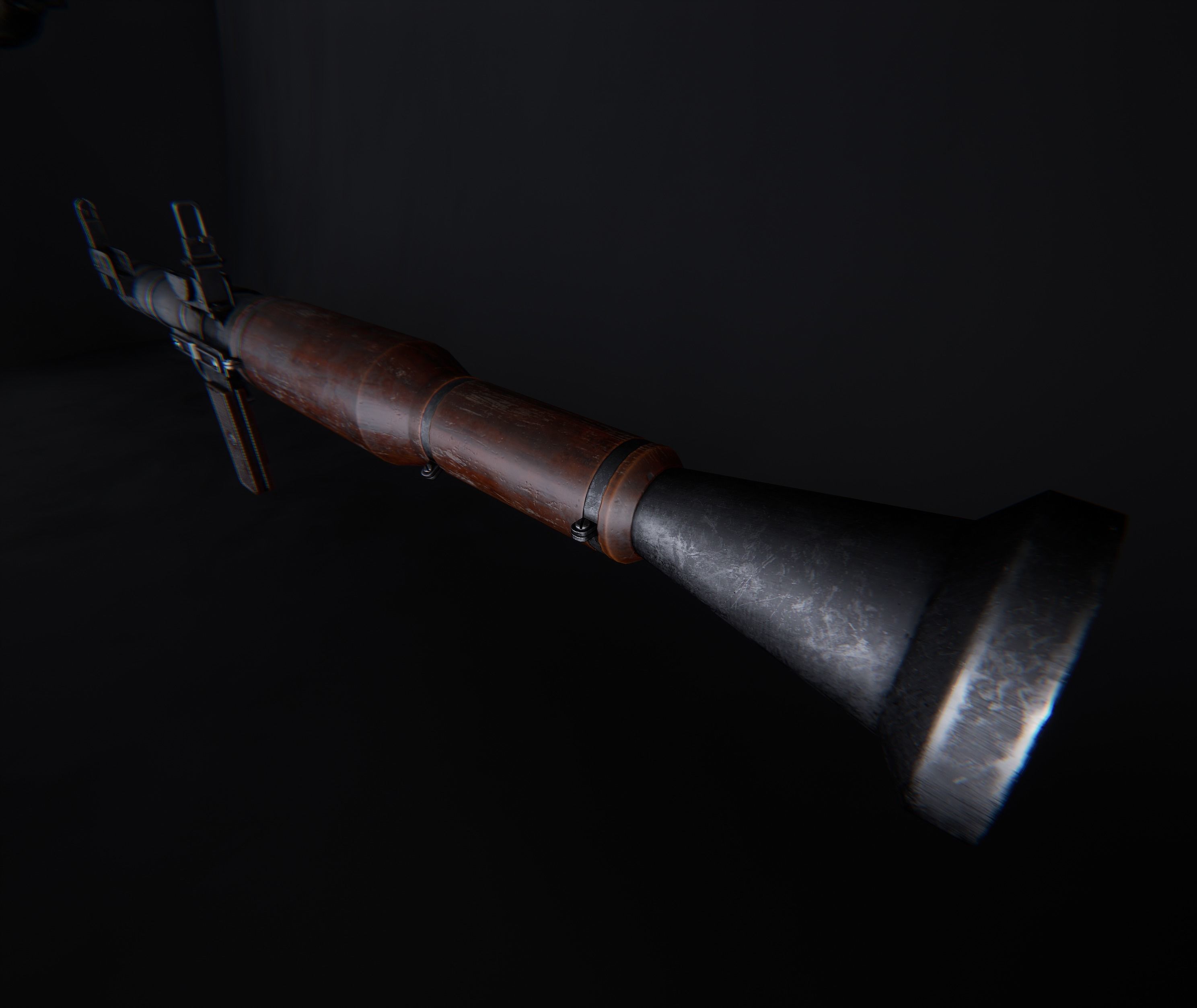 AAA RPG-7 Game Ready PBR Low-poly 3D model_9