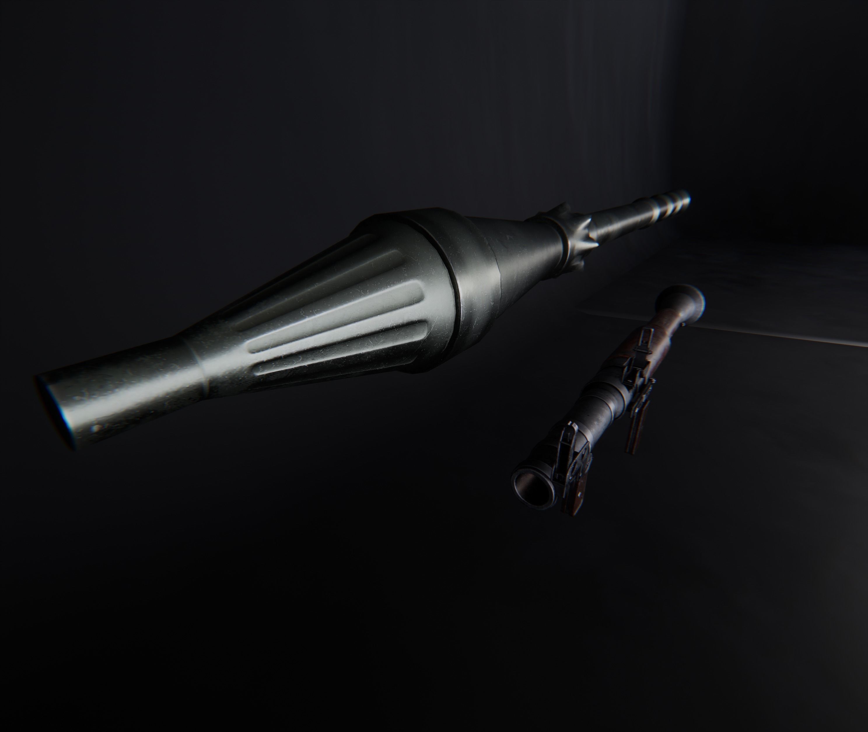 AAA RPG-7 Game Ready PBR Low-poly 3D model_11