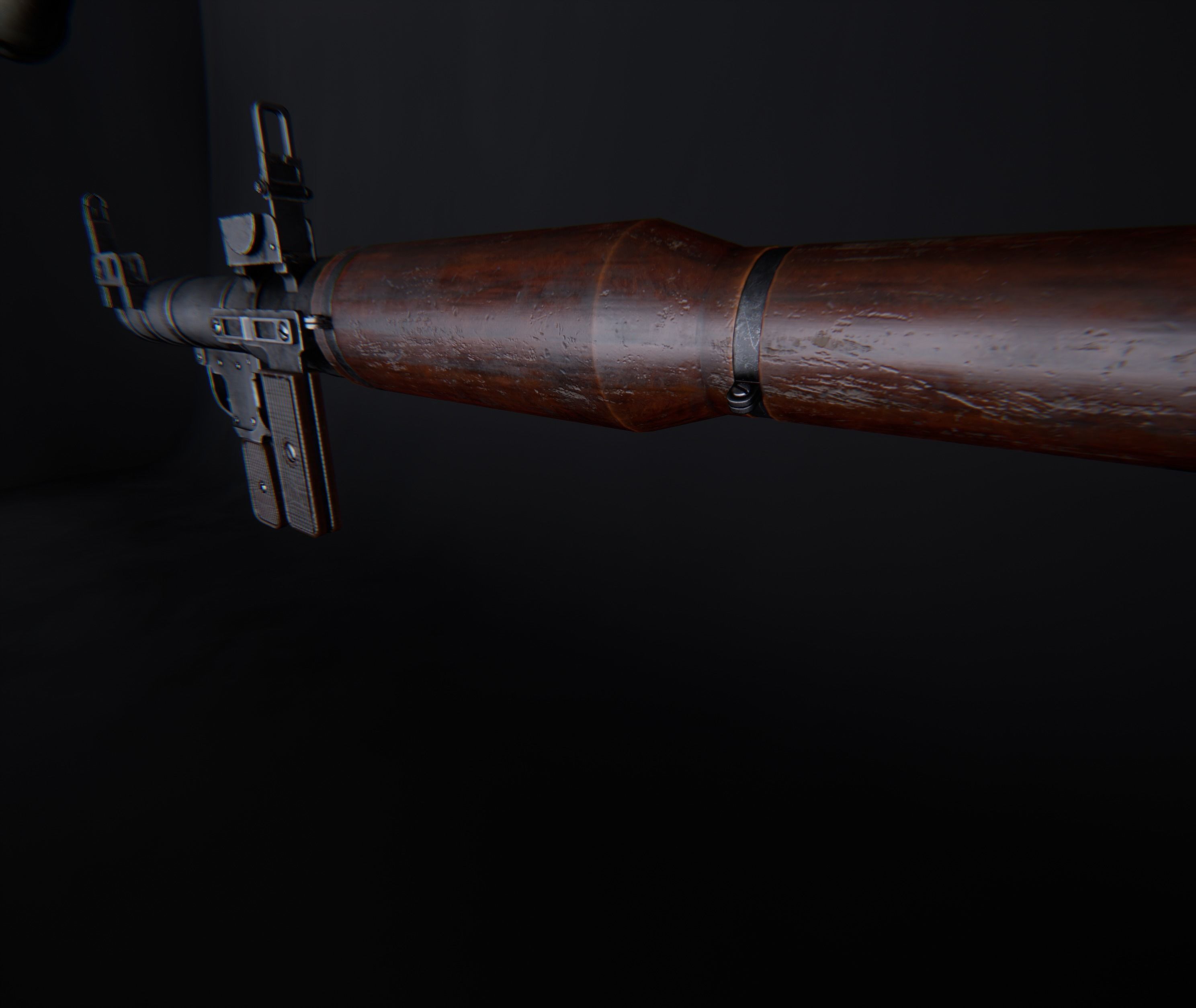 AAA RPG-7 Game Ready PBR Low-poly 3D model_8