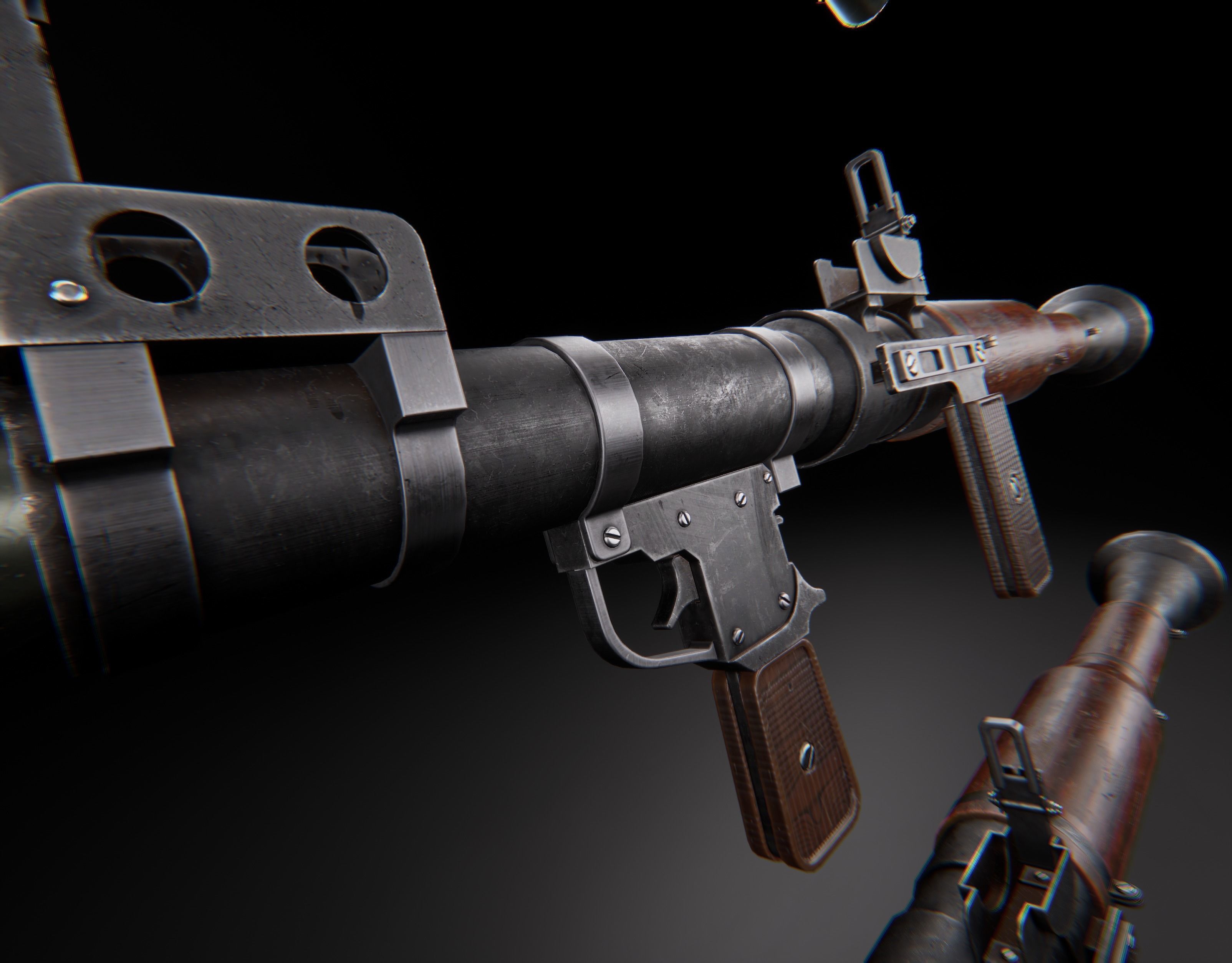 AAA RPG-7 Game Ready PBR Low-poly 3D model_1