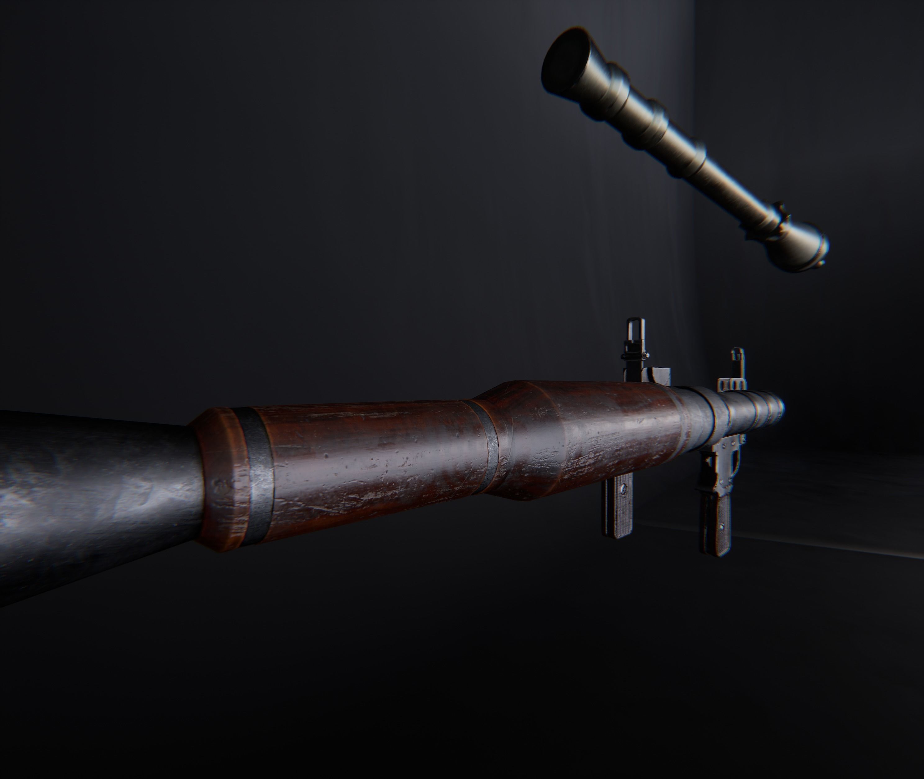 AAA RPG-7 Game Ready PBR Low-poly 3D model_13