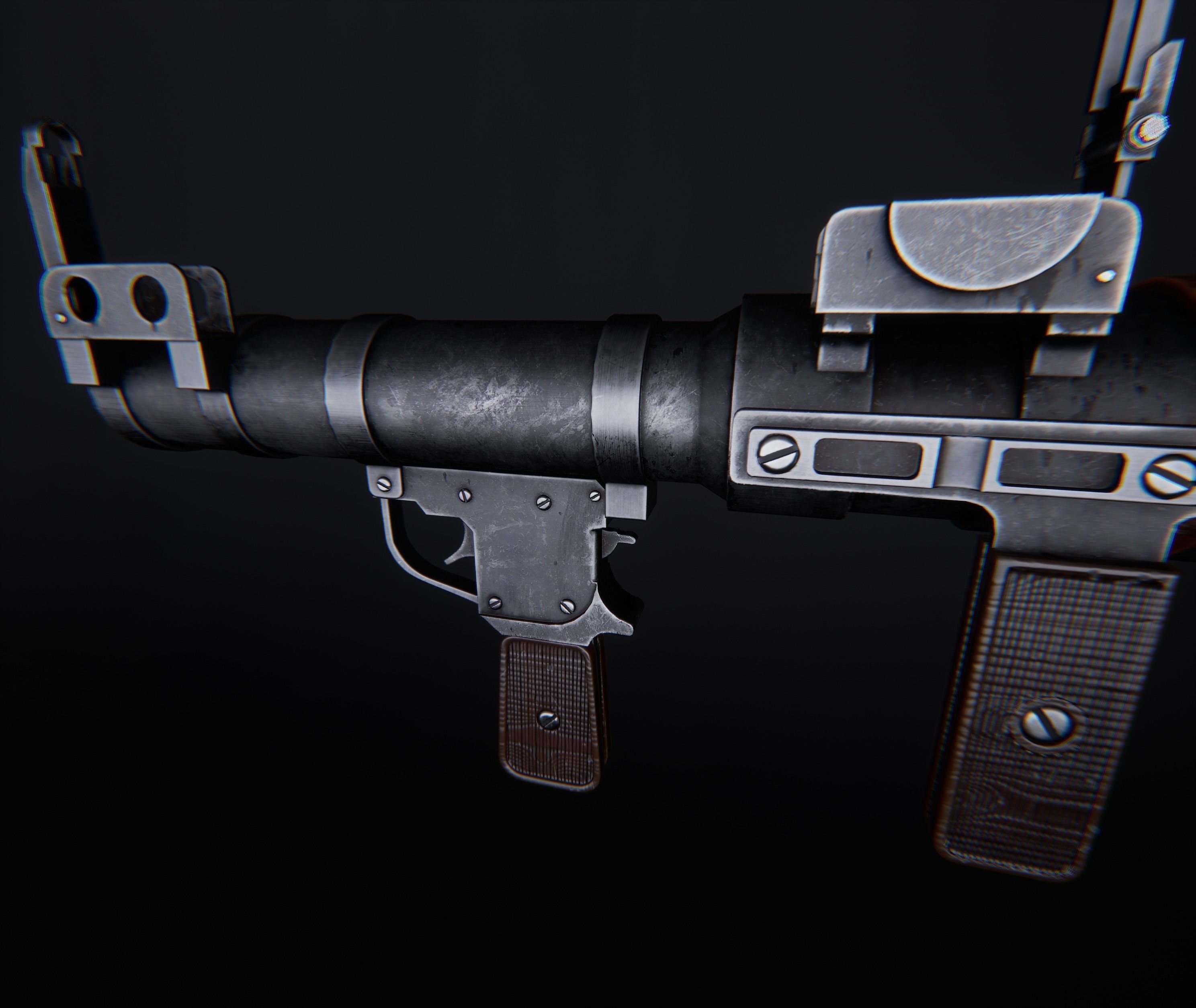 AAA RPG-7 Game Ready PBR Low-poly 3D model_7